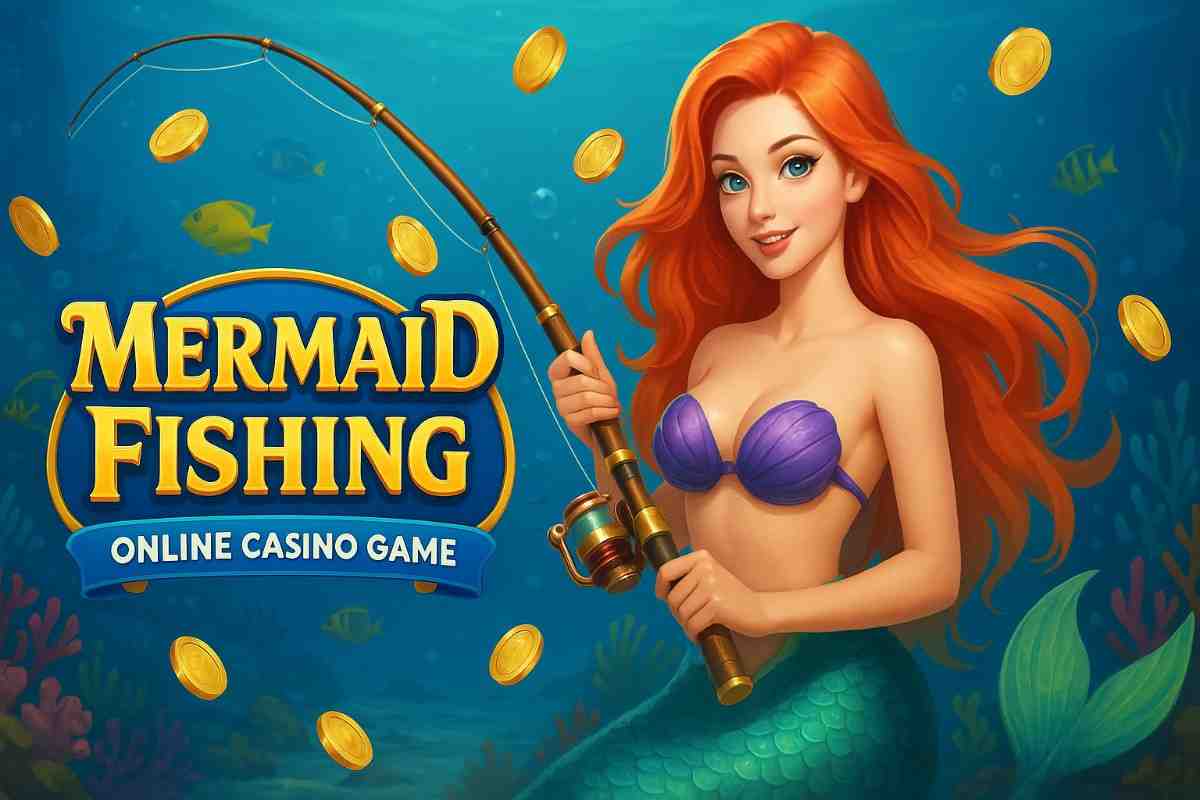 Mermaid Fishing Game Tela de Jogo