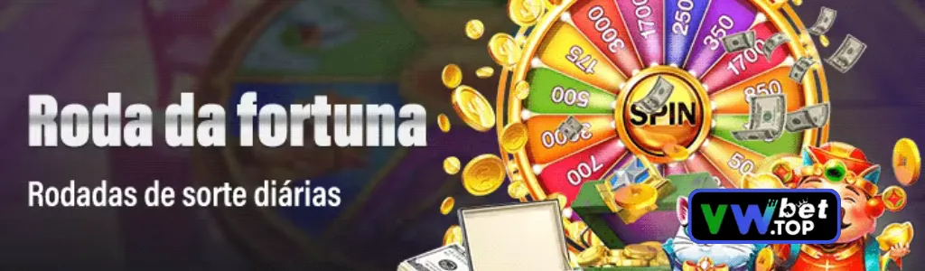 roda da fortuna girando com prêmios instantâneos na VWBET